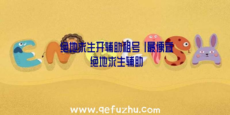 「绝地求生开辅助租号」|最便宜
